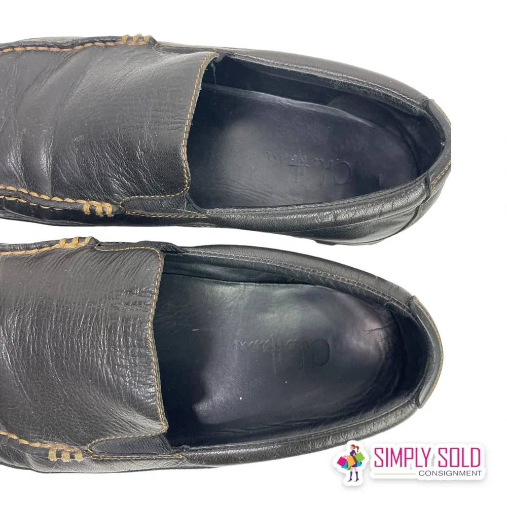 Cole Haan‎ Men's Driving Loafers Shoes Black Leather Slip-On Closed-Toe Sz 10M
